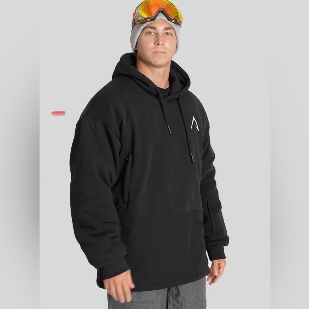 Alphatech Softflex Black Ski/Snowboard Hoodie XL